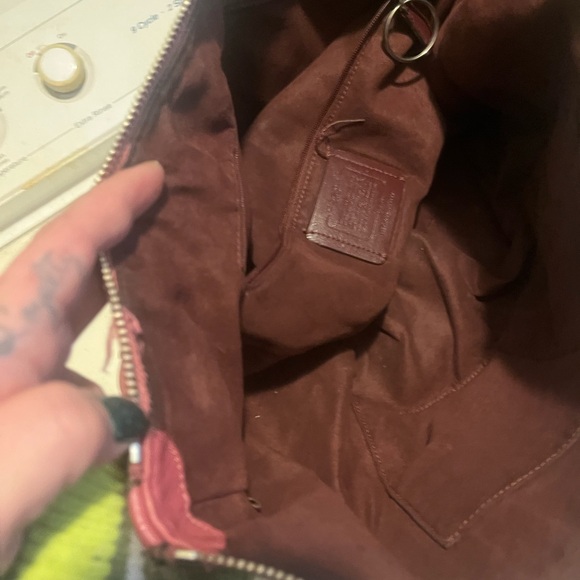 Coach Floral Embossed Pink Tote - Picture 6 of 8